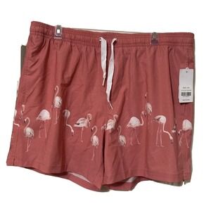 maamgic Mens NEW Swim Trunks Quick Dry Swim Shorts Mesh Lining Sz‎ XXL Flamingos